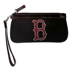 ILana Wolf | Boston Red Sox Rhinestone Bling Cluch Wristlet